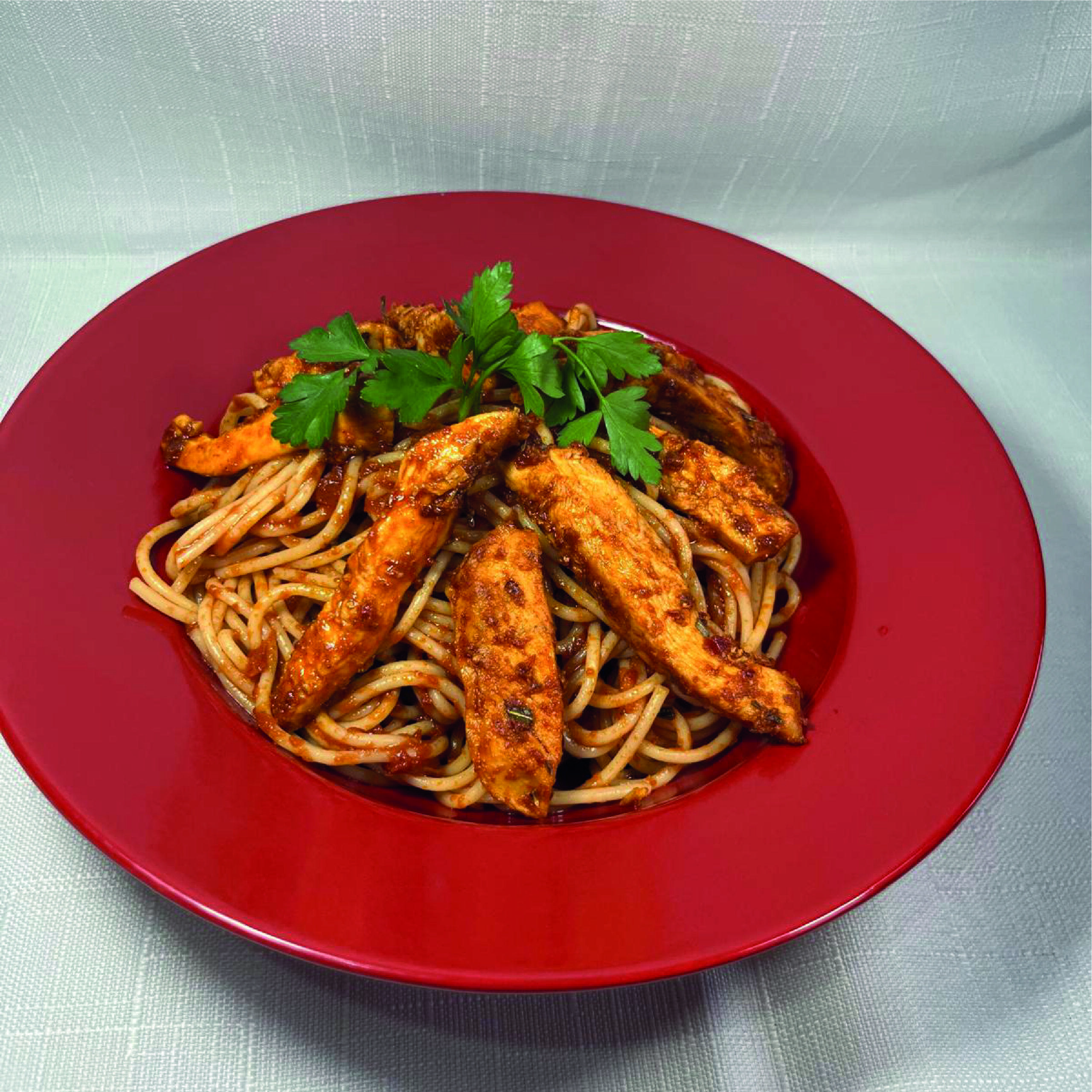 Spagetti Üzeri Tavuk Bonfile