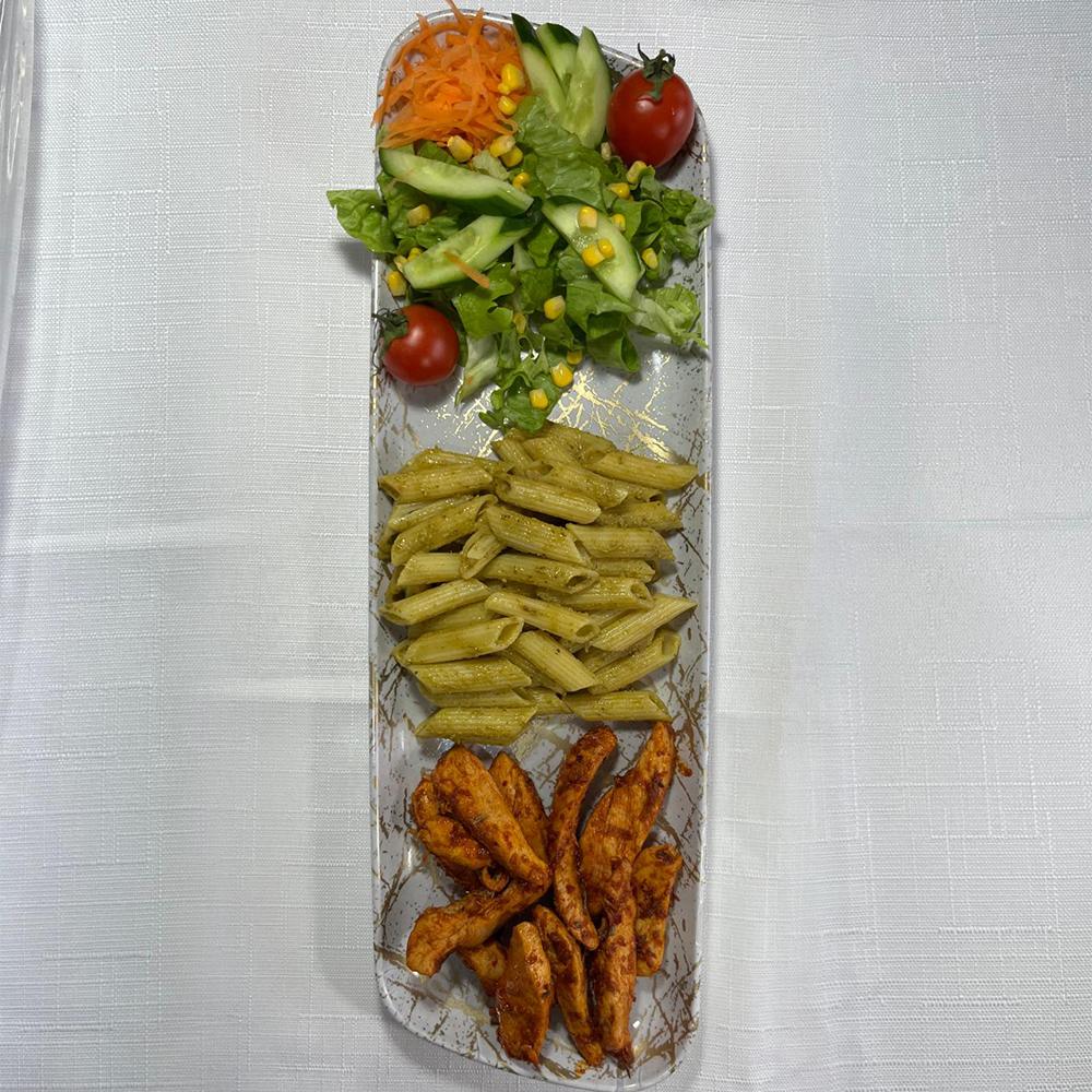 Pesto Soslu Penne Tabağı